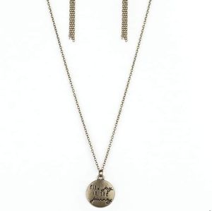 Find Joy in the Journey Pendant Necklace and Earring Set